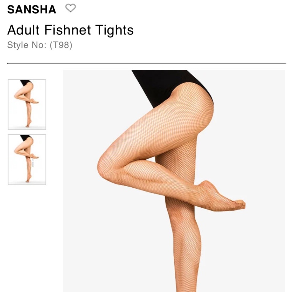 Sansha Fishnet Tights New With Tags!